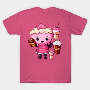 kawaii Ice cream  T-Shirt cute Candy food gilrl T-Shirt